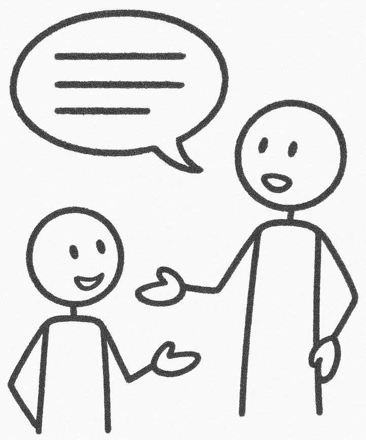 Nikos Andreadis bei dialogischer Rhetorik